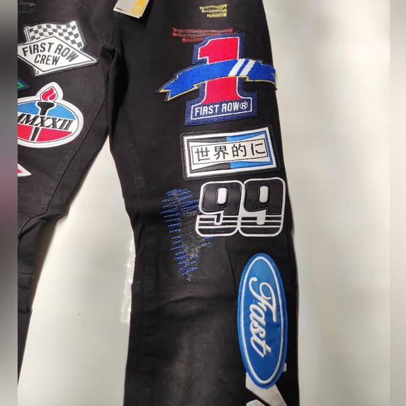 Nascar 🏁 🏎 Blk Denim Jeans👖 - Picture 6 of 10